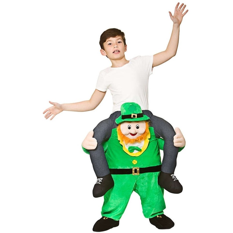 Piggyback St Patricks Day kids costume