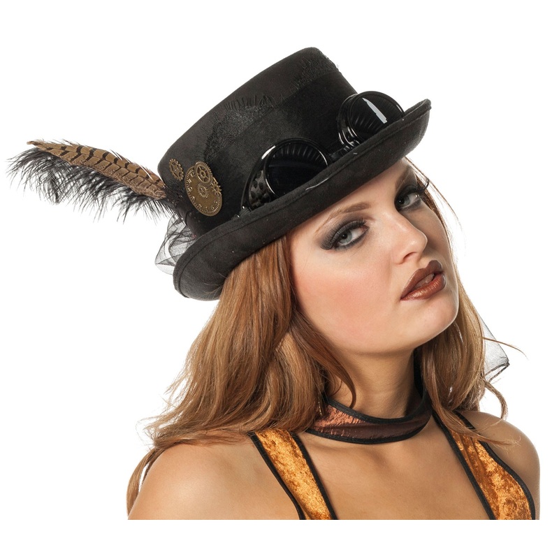 Retro cylinder with black feather