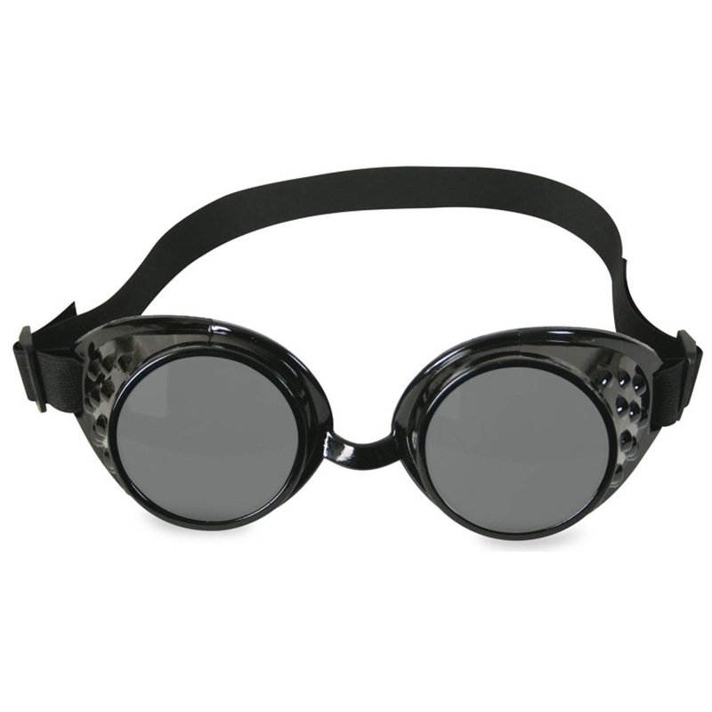 Retro welder glasses black