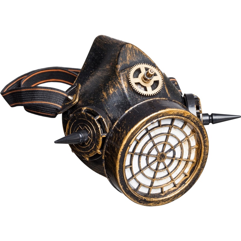 Rusty steampunk mask for adults