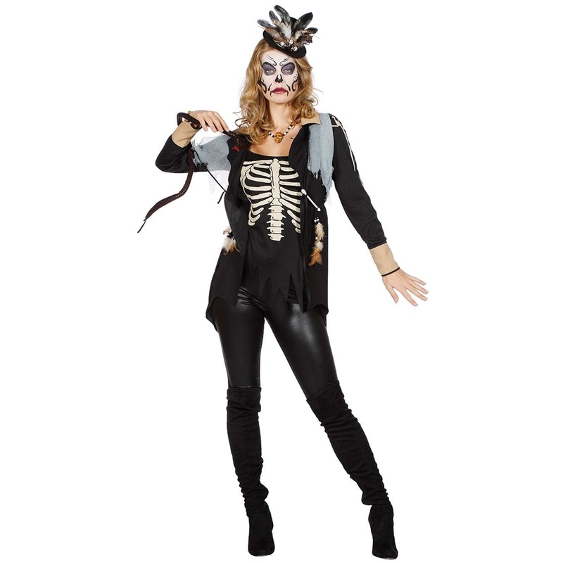 Scarlett skeleton Halloween ladies costume 34