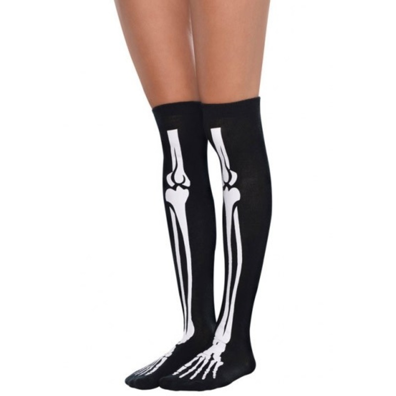 Skeleton stockings for adults