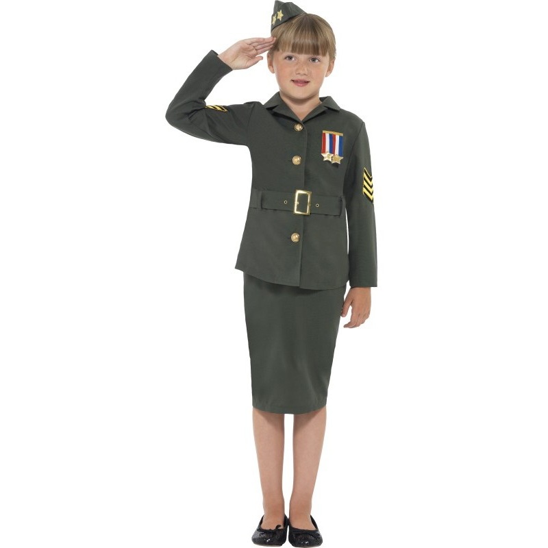 Soldier girl uniform costume