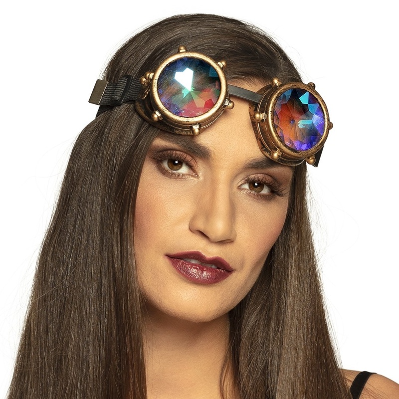 Steampunk glasses with prism lenses