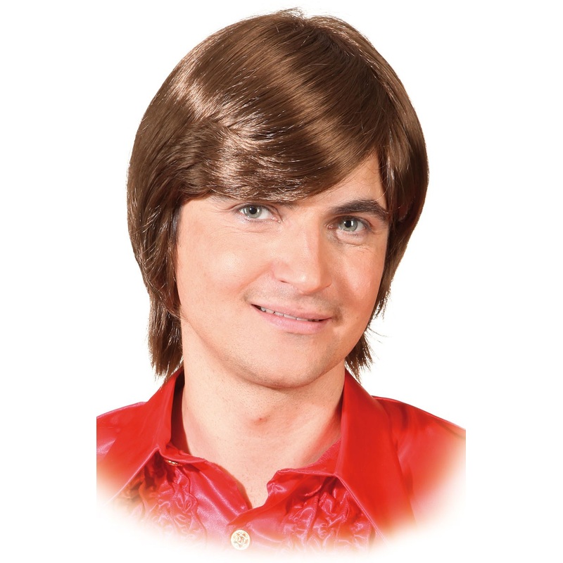Brown heartthrob wig