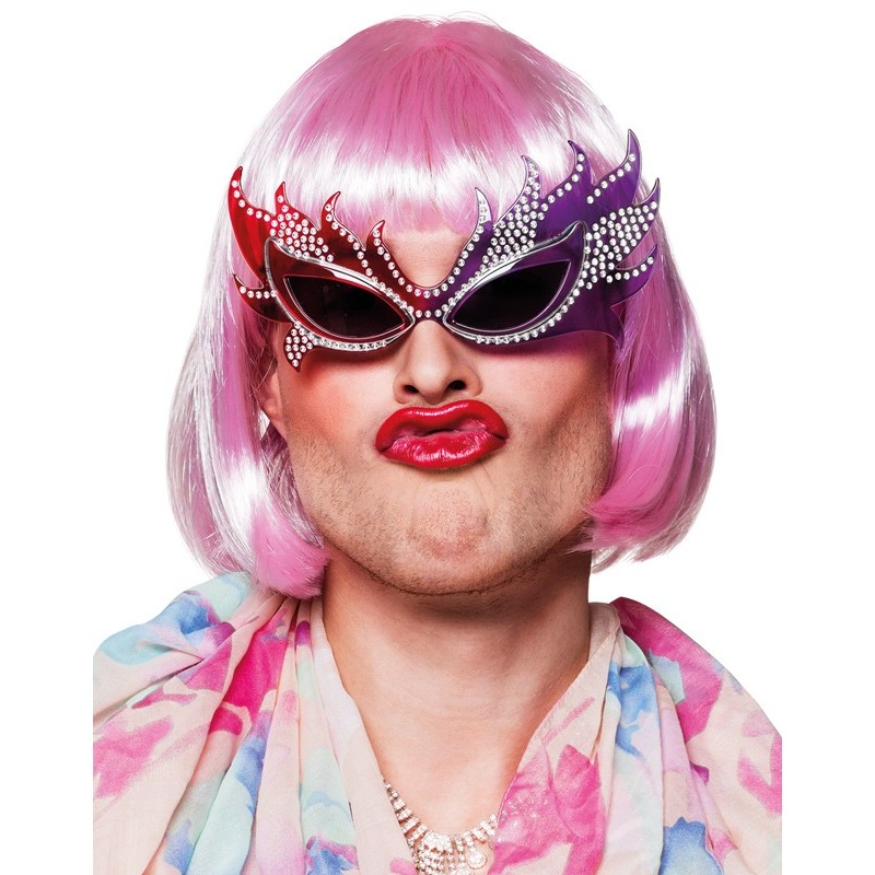Freaky Drag Queen glitter glasses