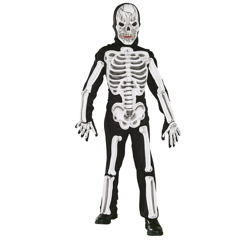 Full body skeleton costume for children M