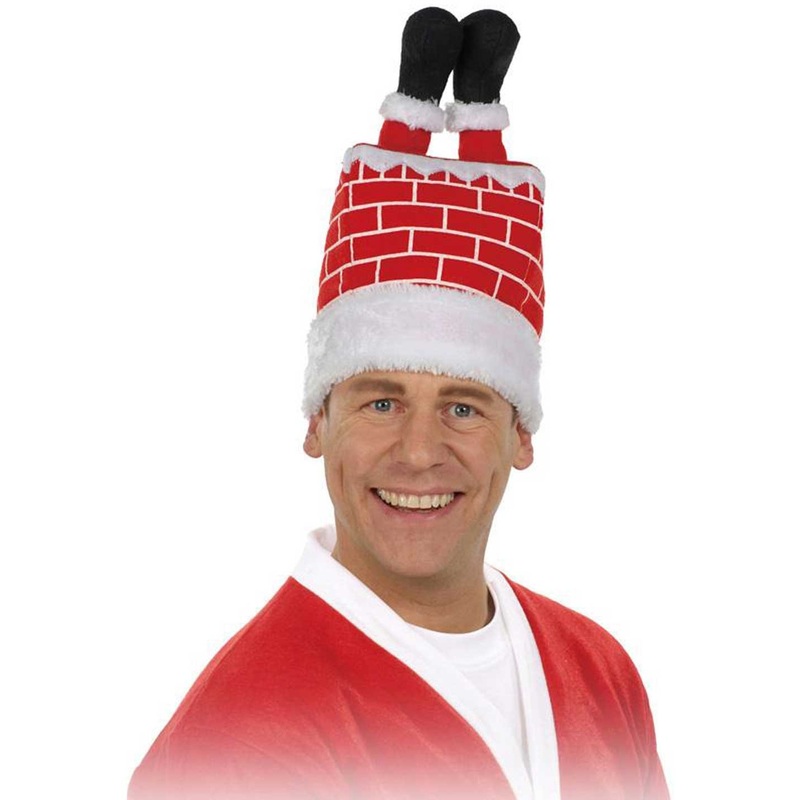 Funny chimney santa hat