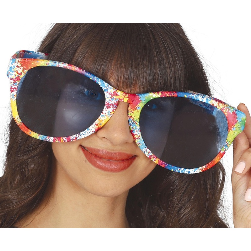 Giant rainbow glasses for women