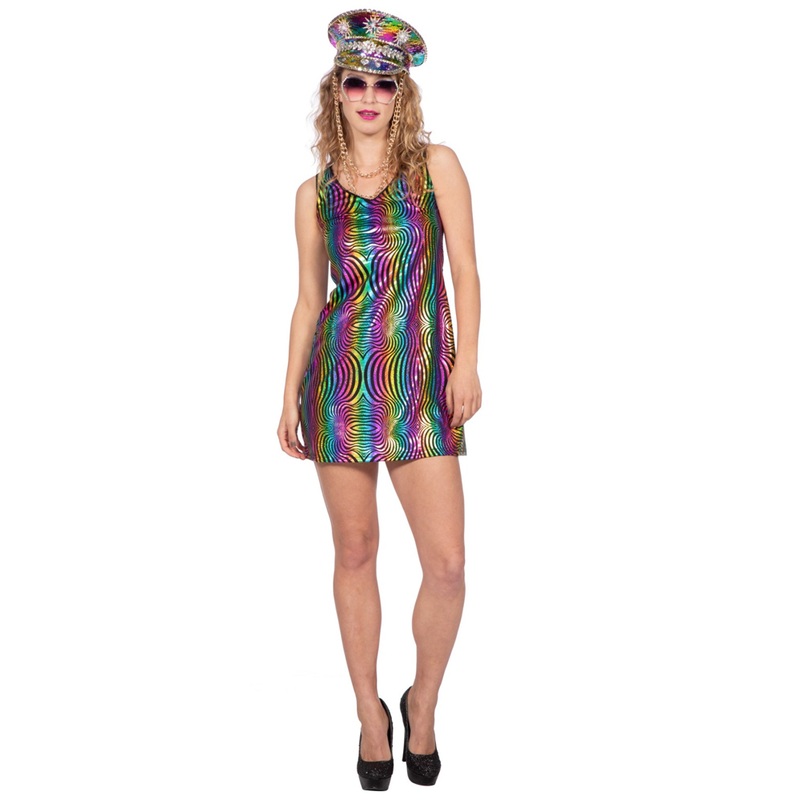 Glamor Rainbow Festival dress XS