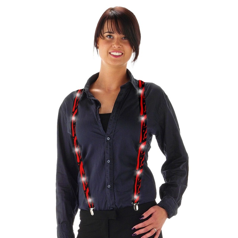 LED Halloween suspenders