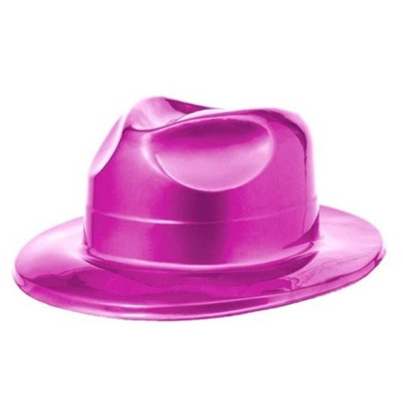 Magenta Fedora Disco Hat
