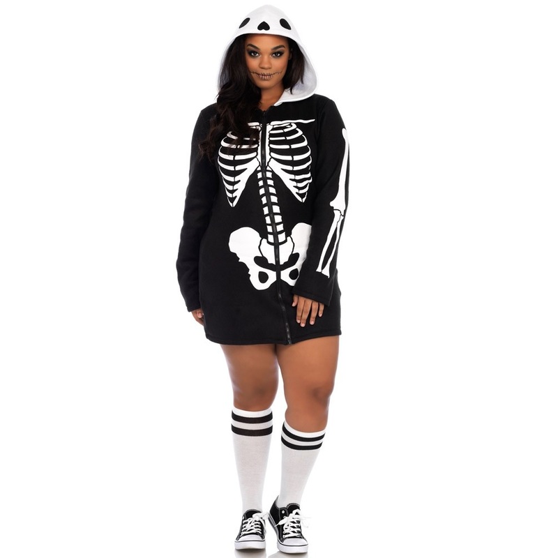 Mini bone ladies fleece dress XL-XXL
