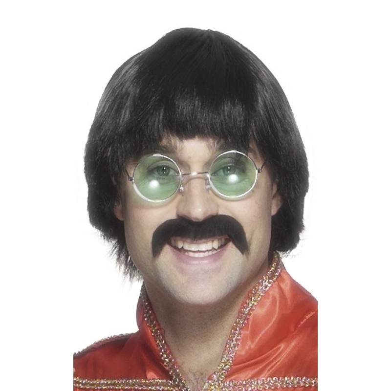 Mushroom head wig Herbert with mustache