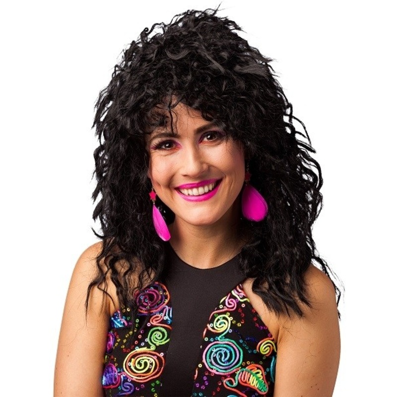 Neon pink feather earrings