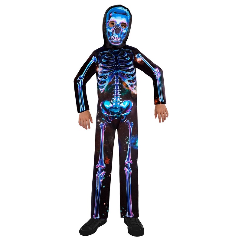 Neon Skeleton Kids Costume (Recycled)