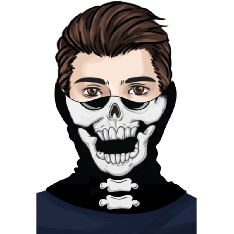 One Size Loop Mask Skeleton
