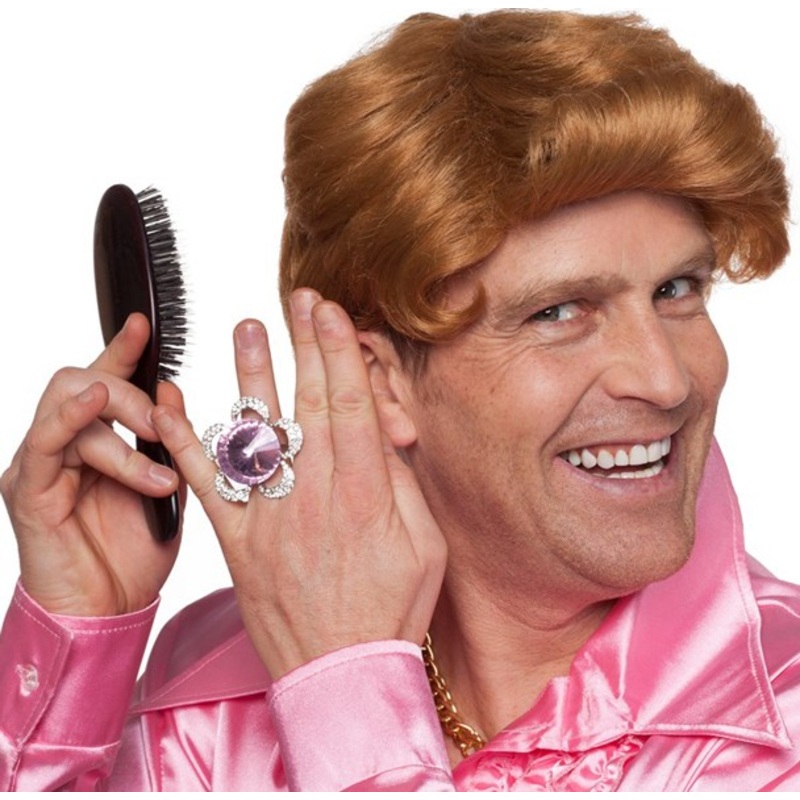 Red Schmalzlocken men's wig