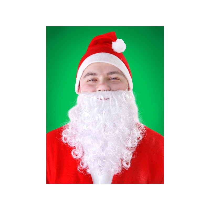 Santa Beard On A Ribbon 20cm