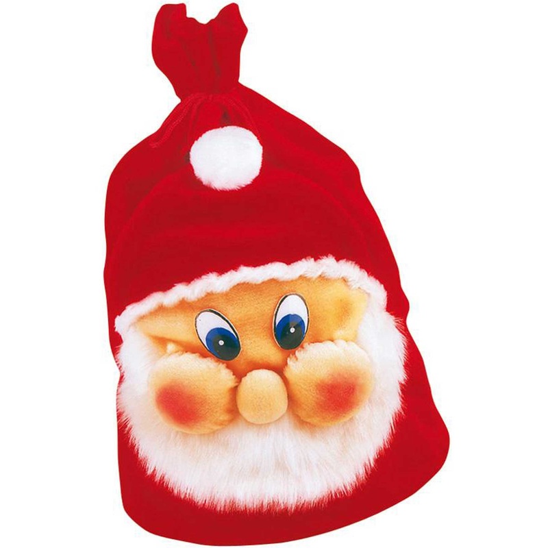Santa Claus plush pouch 28 x 48cm