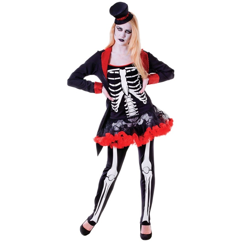 Skeleton diva Alice ladies costume