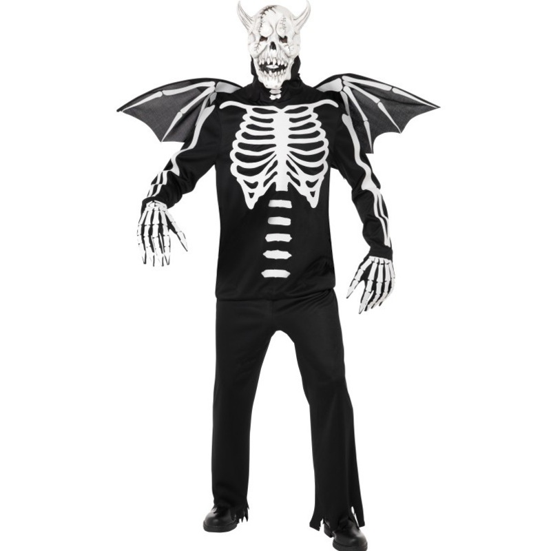Sklelett demon costume