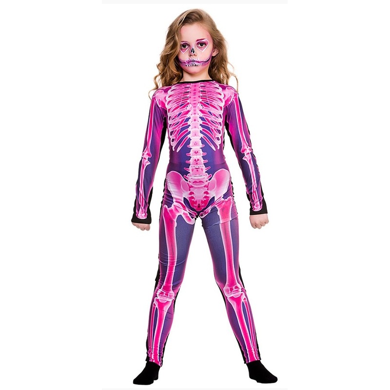 X-ray skeleton costume for children M