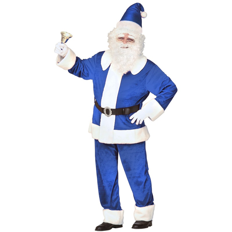 Blue XL Santa Claus costume