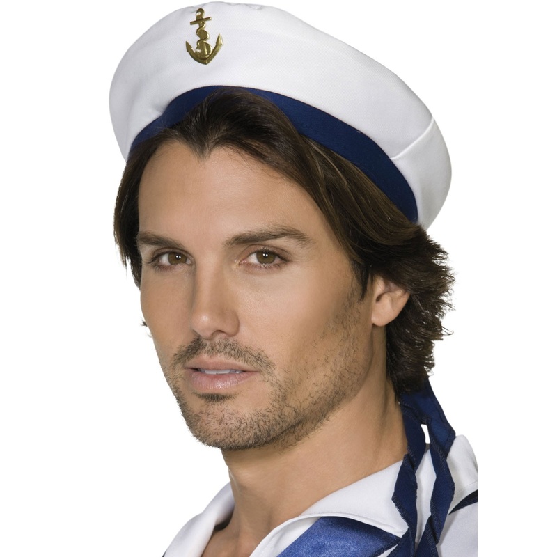 Classic sailor hat with anchor