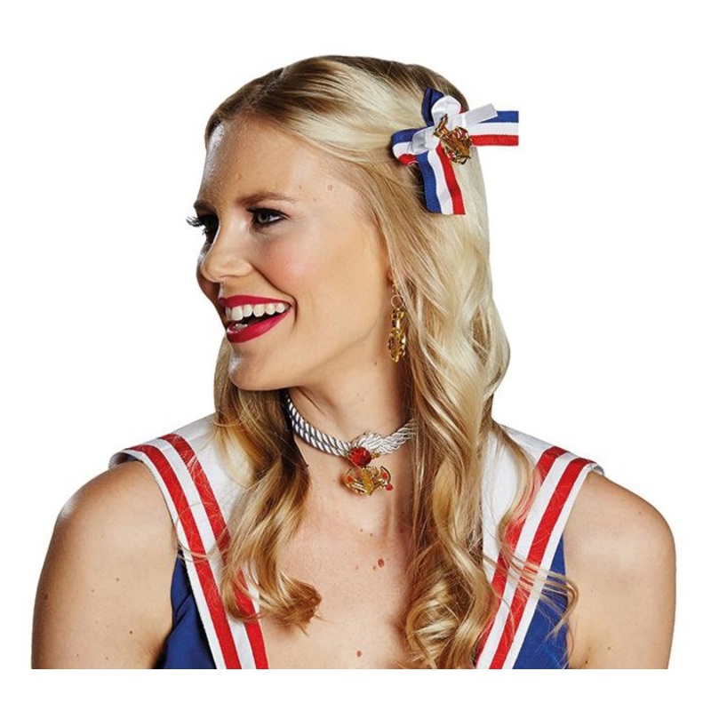 Maike anchor loops sailors hair clip
