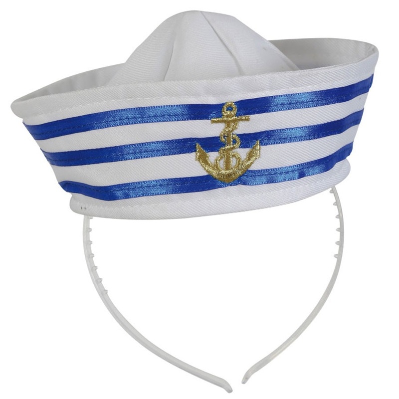 Mini sailor's hat headband