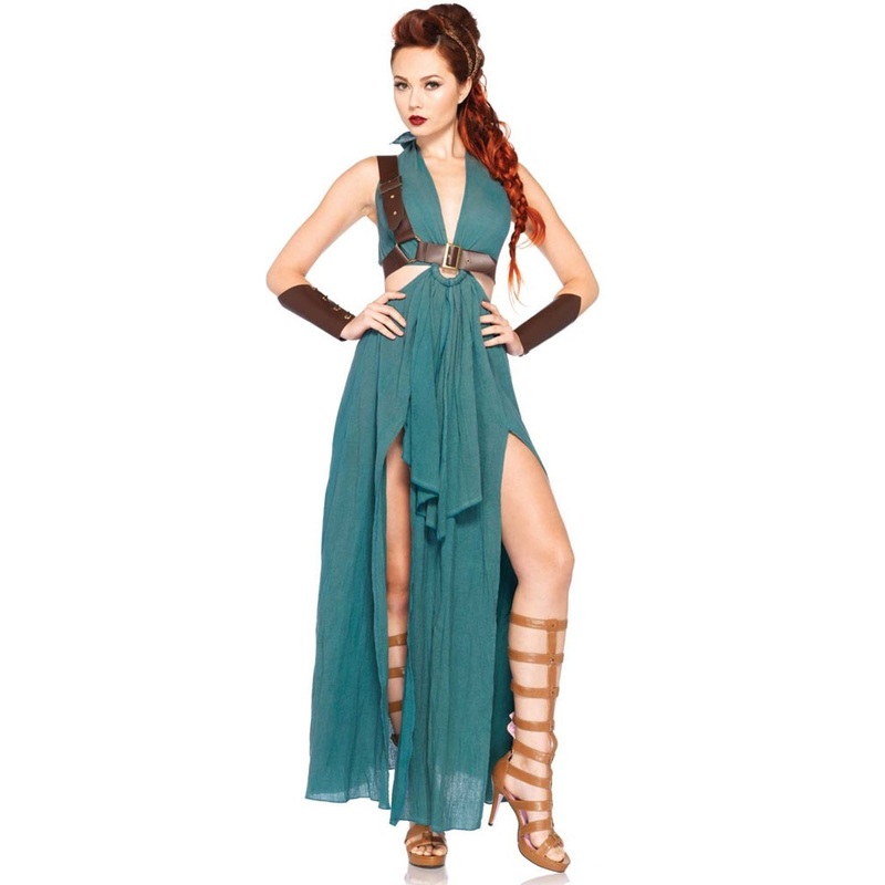Proud female warrior costume S