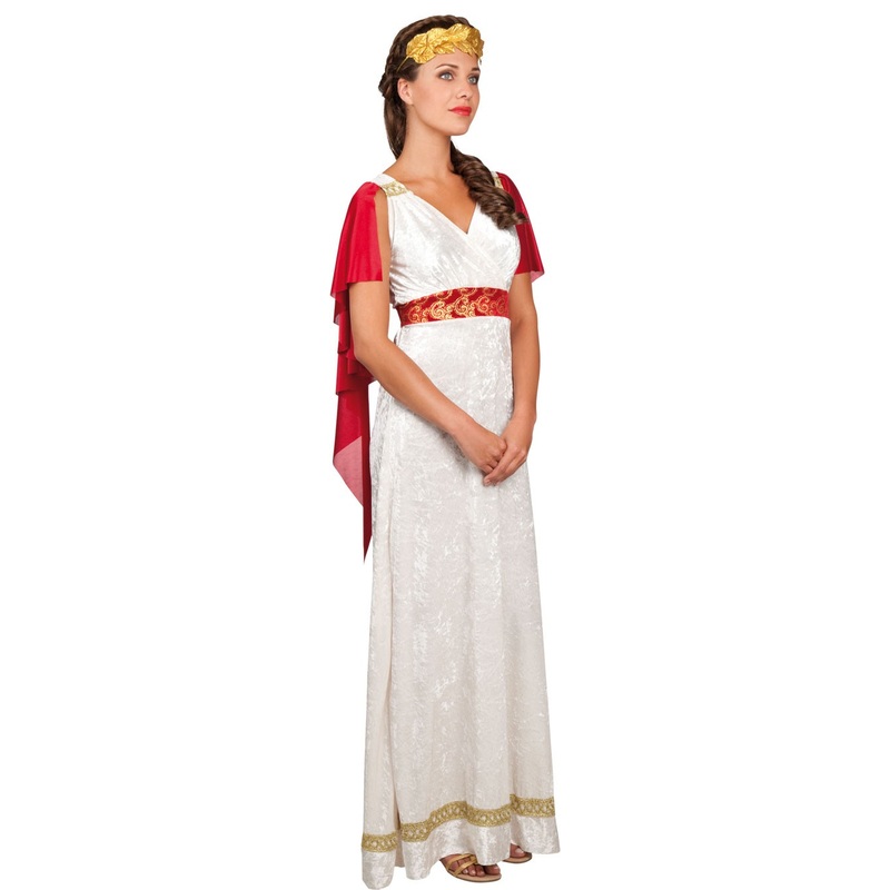 Roman Empress Helena dress with fringe of hair 36-38