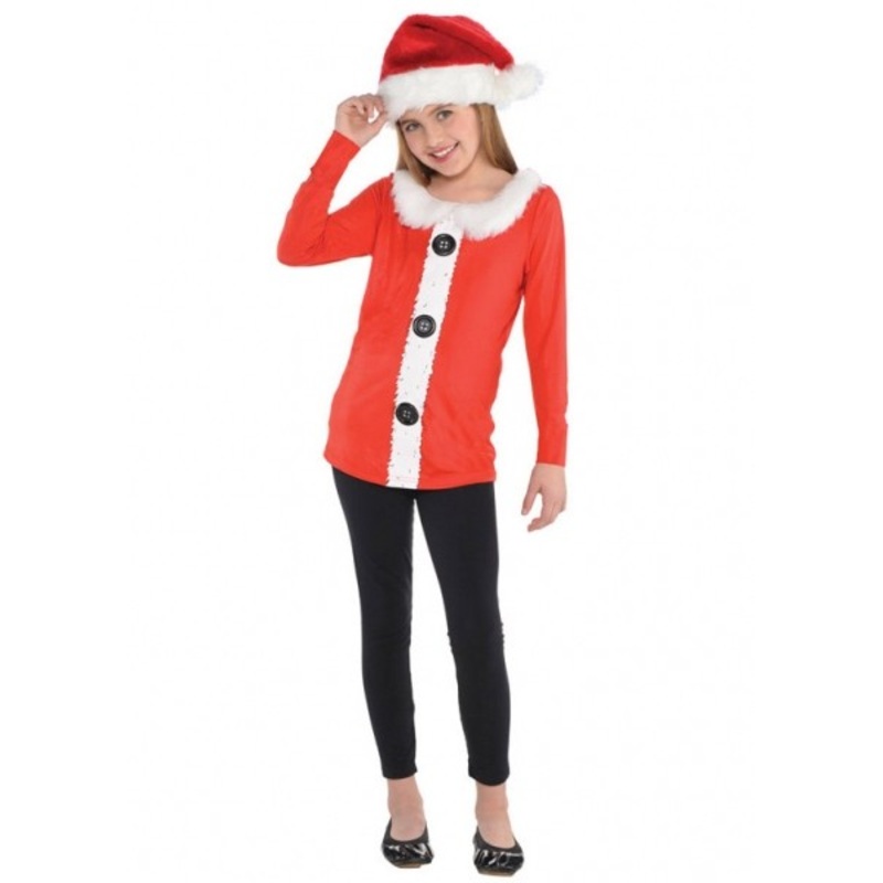 Samantha Santa girls shirt