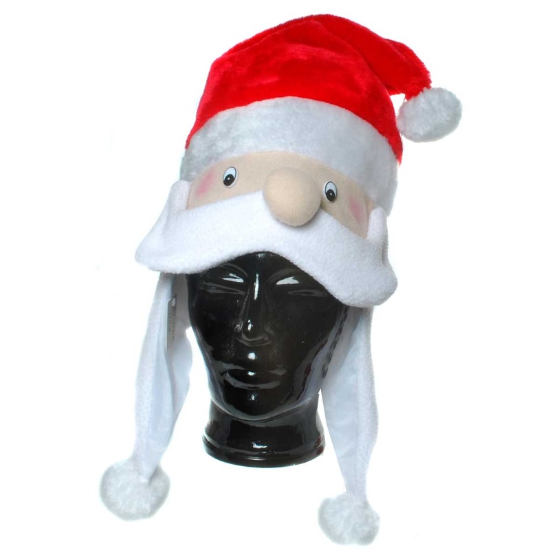 Santa Claus face Santa hat