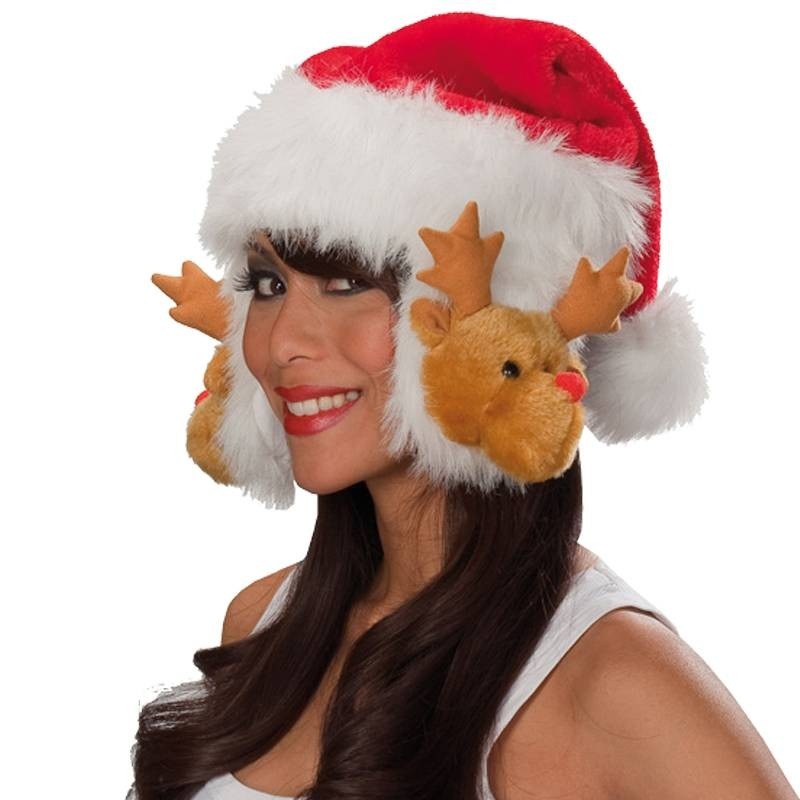 Santa hat with ear flaps