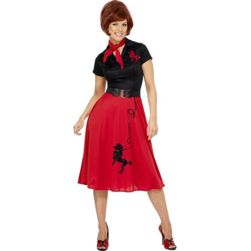 50s poodle mum dress M