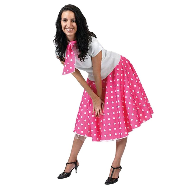 50s rock n roll ladies costume pink