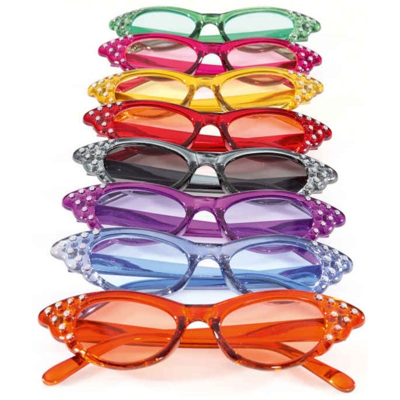 60s party glasses