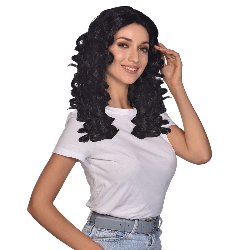Black curly wig Regina