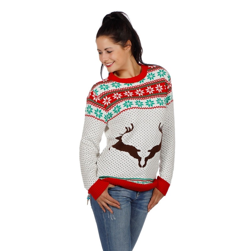 Deer Christmas Sweater S