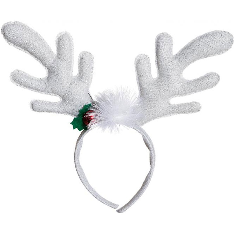 Glitter headband with reindeer antlers