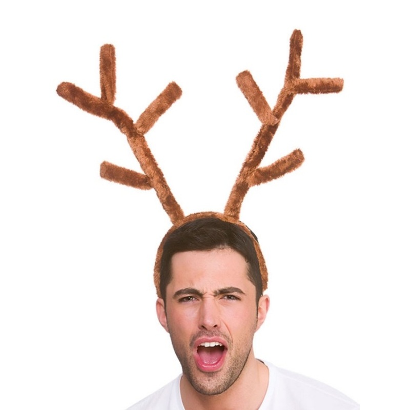 Huge deer antlers with a headband
