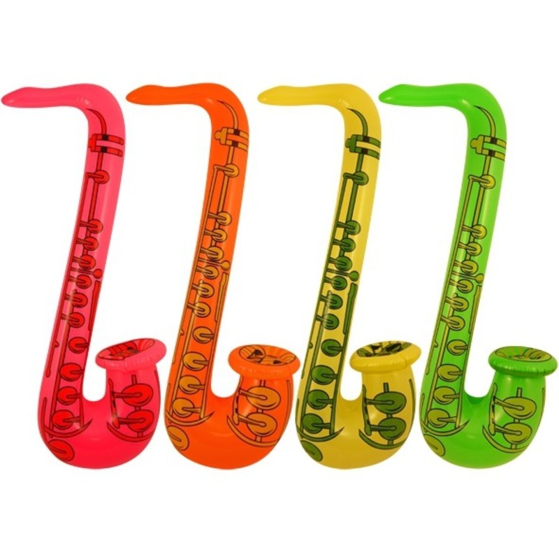 Inflatable neon saxophone 55cm