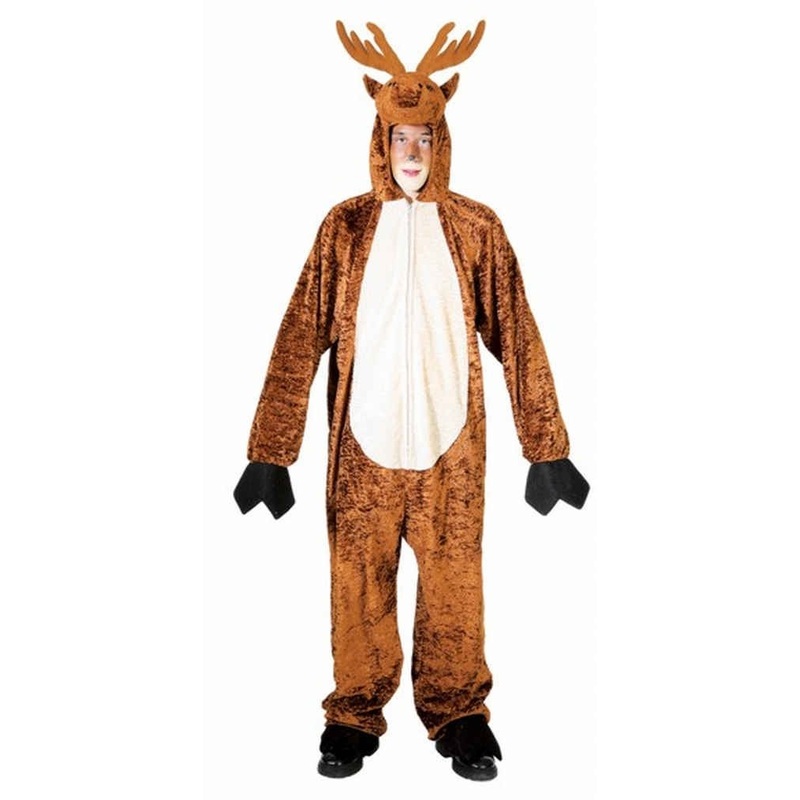 Men's reindeer jumpsuit costume