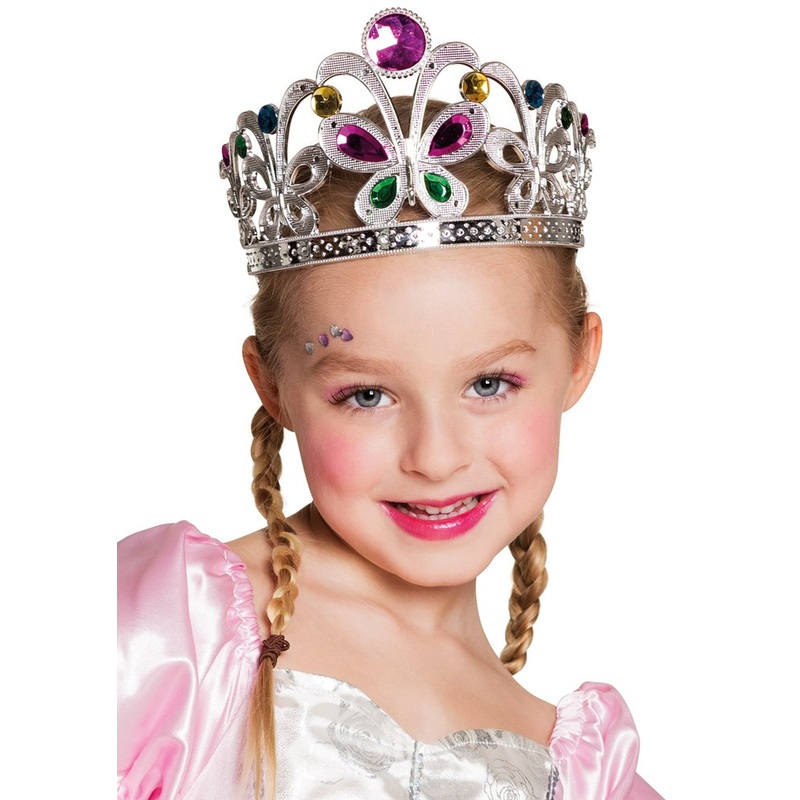 Princess crown with colored stones
