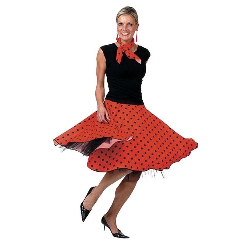 Red 50s ladies disguise set