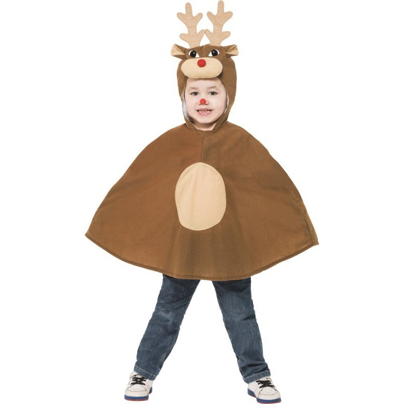 Reindeer children's poncho S
