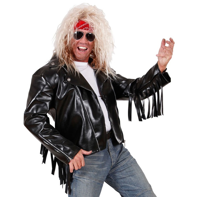 Rockstar fringed leather jacket Bennet M-L