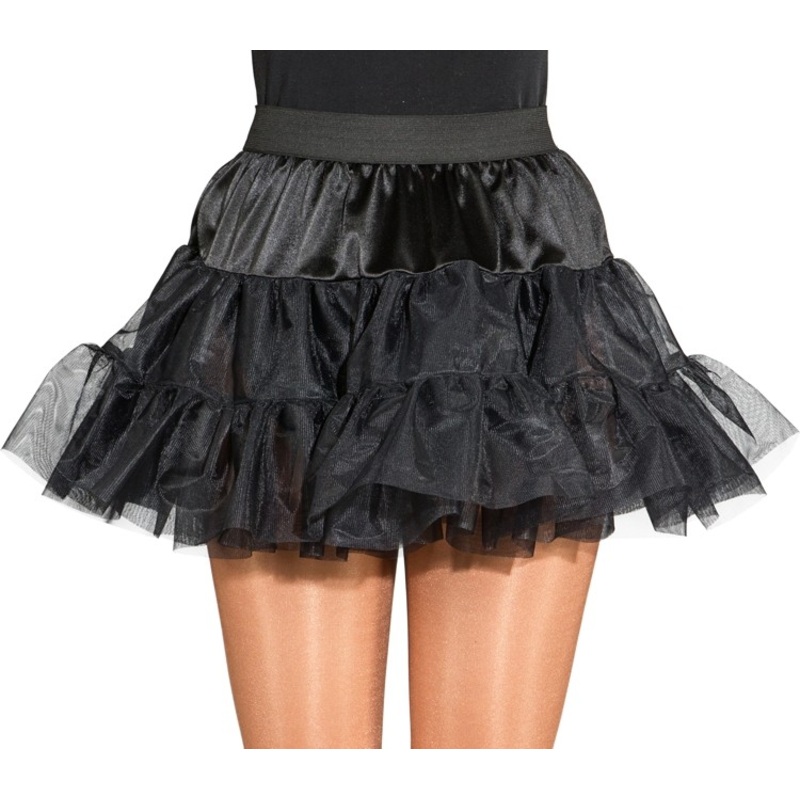 Satin petticoat black 36-38